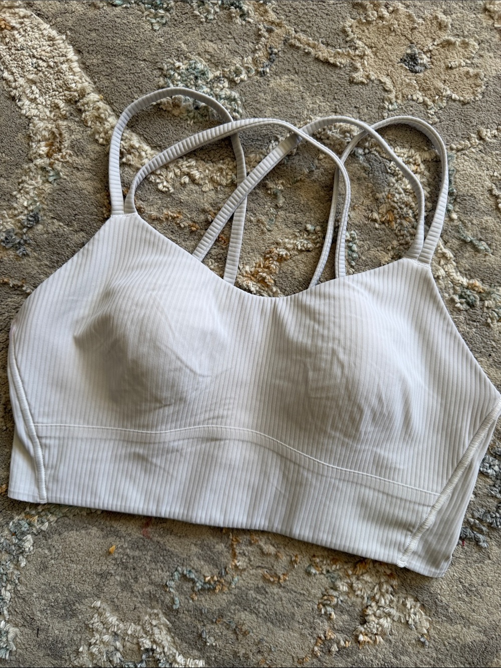 Lululemon like a cloud ribbed longline bra